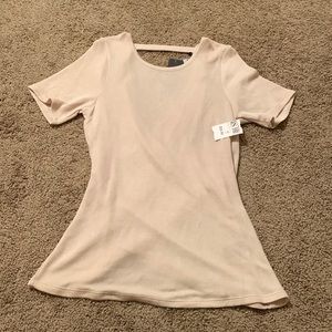 Open back work out top